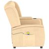 vidaXL 4-Sitzer Massagesessel mit Getr&auml;nkehalter Creme