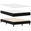 vidaXL Boxspringbett mit Matratze Schwarz 120 x 200 cm Samt