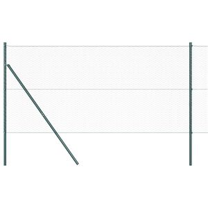 vidaXL Bodenmontierter Sechseckzaun 100 x 1,5 m Gr&uuml;n Netz