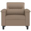 vidaXL Sessel Cappuccino-Braun 60 cm Kunstleder
