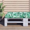 vidaXL Palettensofa-Kissen Blattmuster 70x70x12 cm