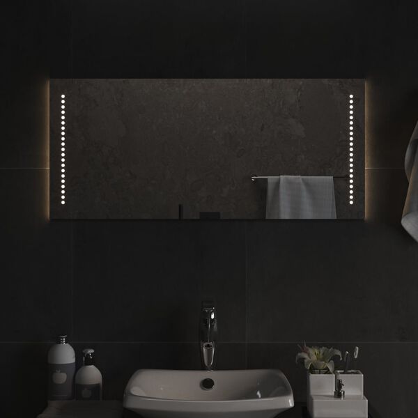 vidaXL LED-Badspiegel 90x40 cm