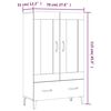 vidaXL Highboard R&auml;uchereiche 70x31x115 cm Holzwerkstoff