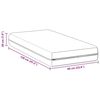 vidaXL Matratze Wei&szlig; 60 x 120 cm Taschenfeder