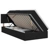 vidaXL Aufbewahrungsbett mit Matratze Schwarz 90 x 190 cm Samt
