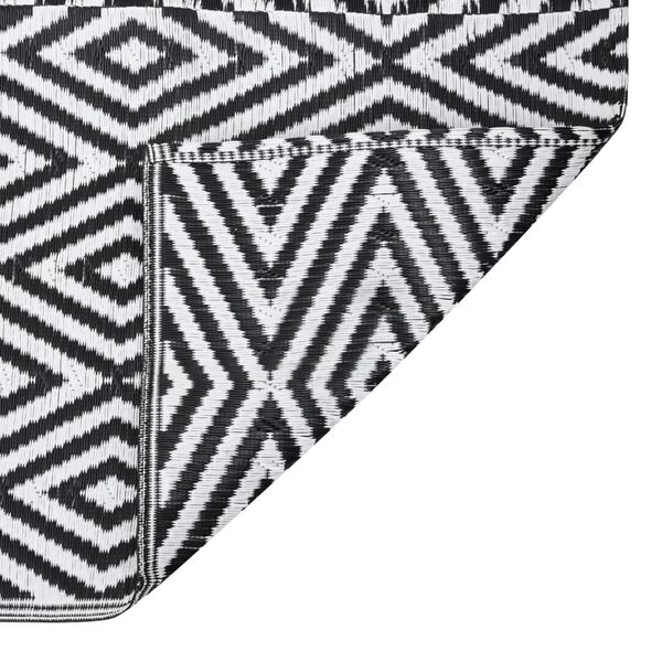vidaXL Outdoor-Teppich ARAKIL Schwarz 80x250 cm PP