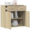 vidaXL Sideboard Sonoma-Eiche 79x38x80 cm Holzwerkstoff
