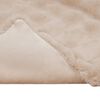 vidaXL Kunstfell Kaninchenfell Decke Beige 240 x 270 cm Polyester