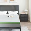 vidaXL Matratzenauflage Wei&szlig; und Gr&uuml;n 160 x 200 cm Jacquard Stoff