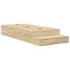 vidaXL Aufbewahrungsbettgestell Sonoma-Eiche 80 cm Holzwerkstoff
