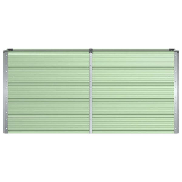 vidaXL Pflanzk&uuml;bel Gr&uuml;n 160 x 40 x 75 cm Stahl