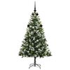 vidaXL K&uuml;nstlicher schwenkbarer Weihnachtsbaum mit flockigem Schnee