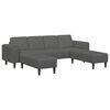 vidaXL Sofa Dunkelgrau 250 x 188 x 76 cm Cordstoff
