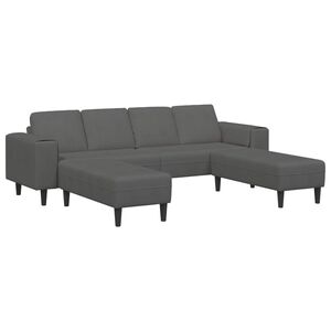 vidaXL Sofa Dunkelgrau 250 x 188 x 76 cm Cordstoff