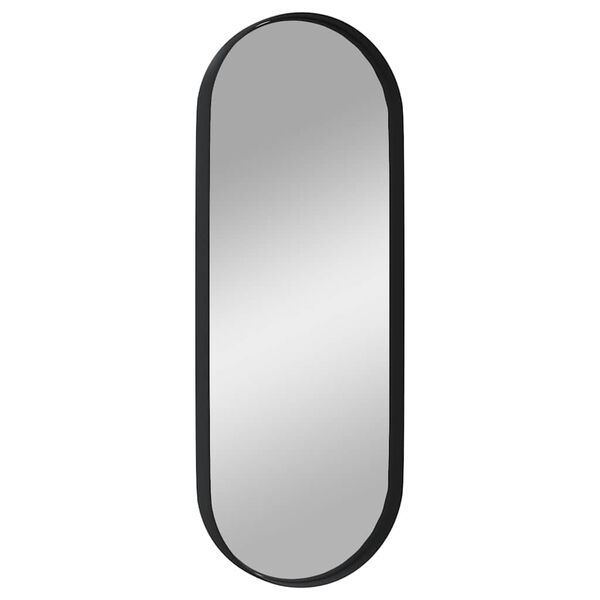 vidaXL Wandspiegel Schwarz 15x40 cm Oval