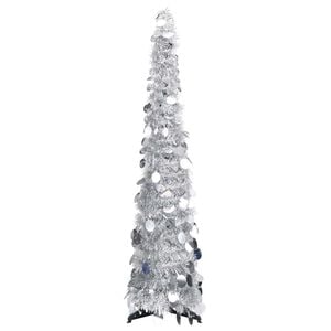 vidaXL K&uuml;nstliche Weihnachtsb&auml;ume PET Silver