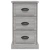 vidaXL Nachttisch Grau Sonoma 39x39x67 cm Holzwerkstoff