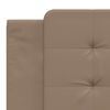 vidaXL Bett mit Matratze "Zadar" Cappuccino-Braun 180x200 cm Kunstleder
