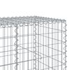 vidaXL Gabione mit Deckel 550x100x100 cm Verzinktes Eisen