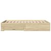 vidaXL Bettgestell mit Schubladen Sonoma-Eiche 120x190cm Holzwerkstoff