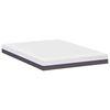 vidaXL Matratze Wei&szlig; und Grau 140 x 190 cm Jacquard-Stoff