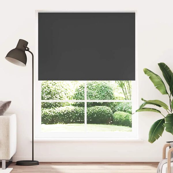 vidaXL Verdunkelungsrollo 144,4 x 230 cm, Stoffbreite 140 cm, schwarz