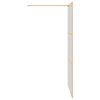 vidaXL Walk-in Duschwand Gold 115 x 195 cm Geh&auml;rtetes Glas