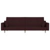 vidaXL Schlafsofa 2-Sitzer mit 2 Kissen Lila Stoff