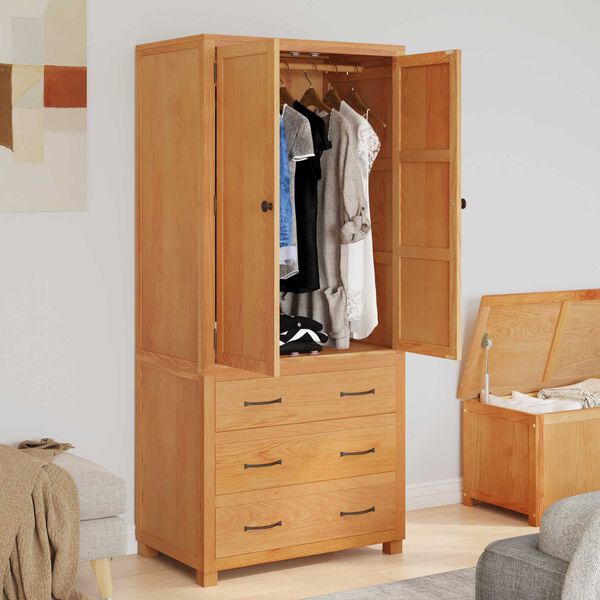 vidaXL Aufbewahrungsm&ouml;bel-Set mit Schubladen Braun Holzwerkstoff