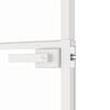 vidaXL Innent&uuml;r Wei&szlig; 83x201,5 cm Hartglas & Aluminium Schlank