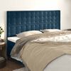 vidaXL Kopfteil Dunkelblau 180x5x118/128 cm Samt