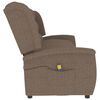 vidaXL 3-Sitzer Massagesessel Taupe Stoff