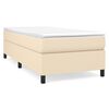 vidaXL Boxspringbettgestell Creme 90x200 cm Stoff
