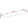 vidaXL Tischplatte 110x60x3,8 cm Rechteckig Altholz Massiv
