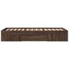 vidaXL Bettgestell ohne Matratze Braun Eiche 90x200 cm Holzwerkstoff