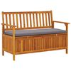 vidaXL Gartenbank mit Stauraum 120 cm Massivholz Akazie