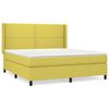 vidaXL Boxspringbett mit Matratze Gr&uuml;n 180x200 cm Stoff