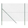 vidaXL Maschendrahtzaun Gr&uuml;n 2x10 m