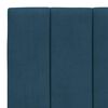 vidaXL Bettgestell mit LED ohne Matratze "Hanko" Blau 90x200 cm Samt