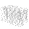 vidaXL Gabionen-Hochbeet Verzinkter Stahl 90&times;50&times;50 cm