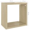 vidaXL W&uuml;rfelregale 2 Stk. Sonoma-Eiche 26x15x26 cm