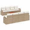 vidaXL Gartensofa-set 9 Stk. Beige und Creme Poly-Rattan