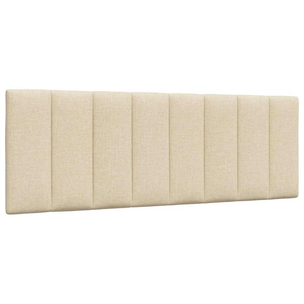 vidaXL Kopfteil-Kissen "Hanko" Creme 140 cm Stoff