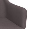 vidaXL Esszimmerst&uuml;hle 2 Stk. Drehbar Taupe Stoff