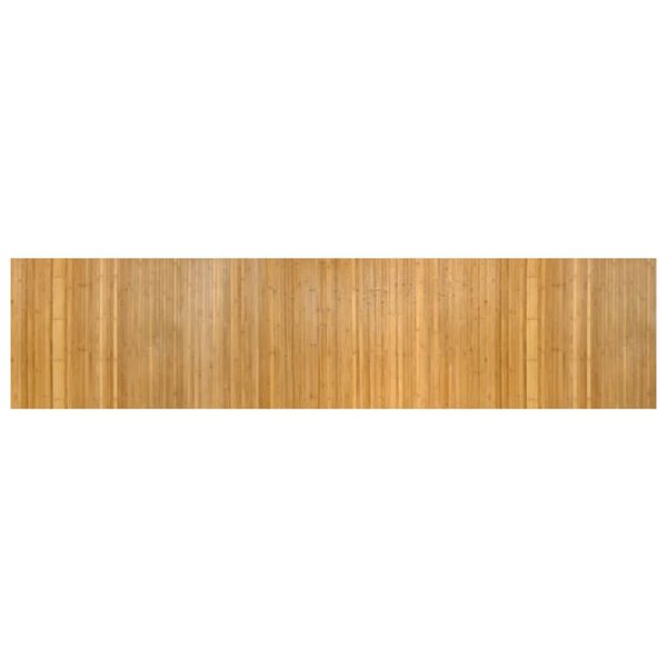 vidaXL Teppich Rechteckig Natur 70x300 cm Bambus