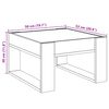 vidaXL Couchtisch mit Infinity-LED Grau Sonoma 50x53x30 cm