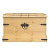 vidaXL Truhe Corona 78x78x45 cm Massivholz Kiefer