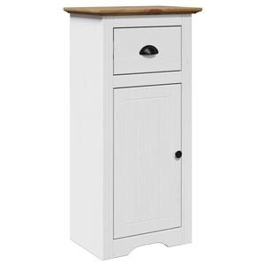vidaXL Badschrank BODO Wei&szlig; und Braun 44x30x90 cm