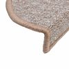 vidaXL Stufenmatten 20 Stk. 56x17x3 cm Hellbraun Halbrund