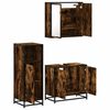 vidaXL 3-tlg. Badm&ouml;bel-Set R&auml;uchereiche Holzwerkstoff